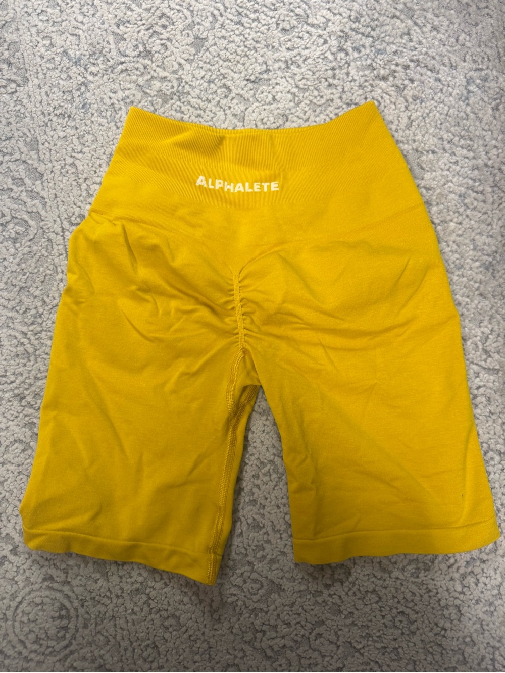 Alphalete Women's Biker Short- Golden Hour